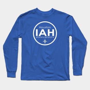 IAH, Houston George Bush Intercontinental Airport Long Sleeve T-Shirt